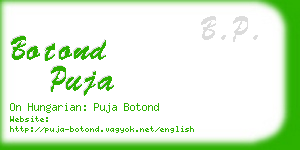 botond puja business card